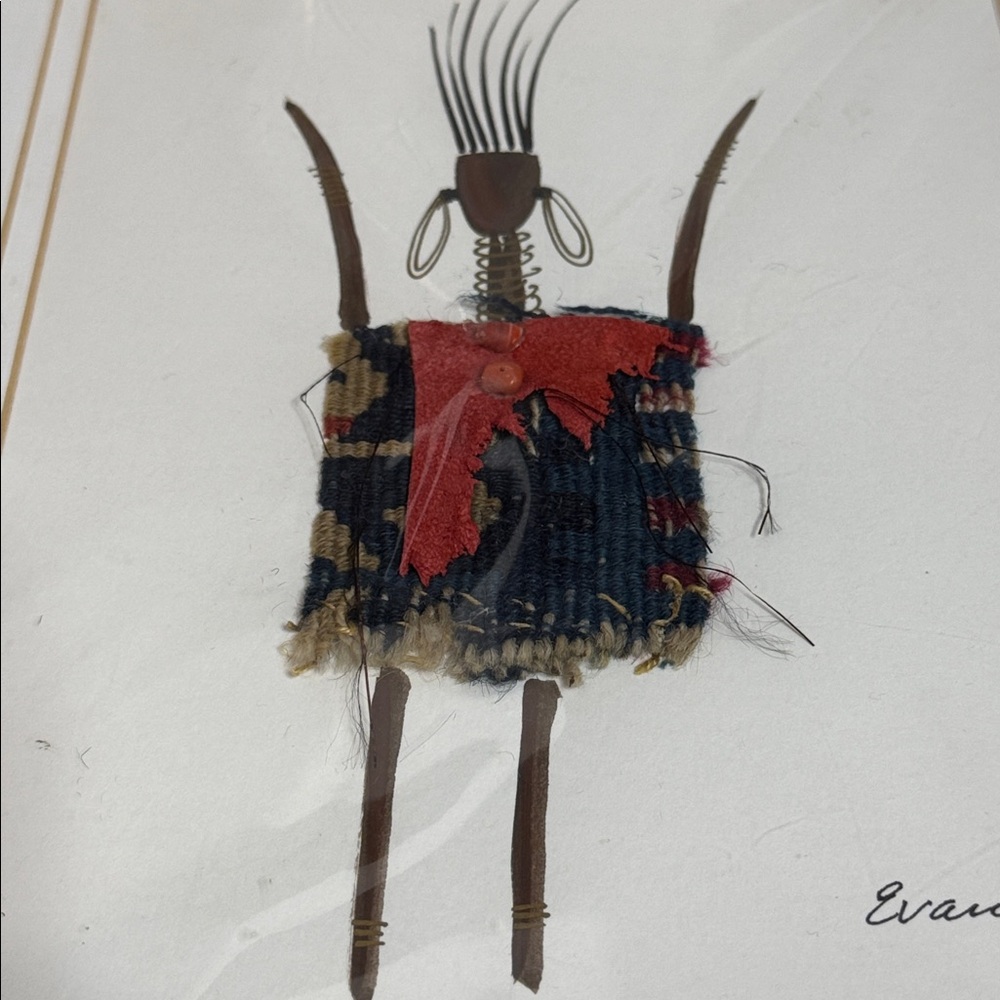SHELLEY RAPP EVANS SPIRIT KEEPERS MATTED MIXED MEDIA ART SEALED 2004 ORIGINALS - Picture 9 of 13